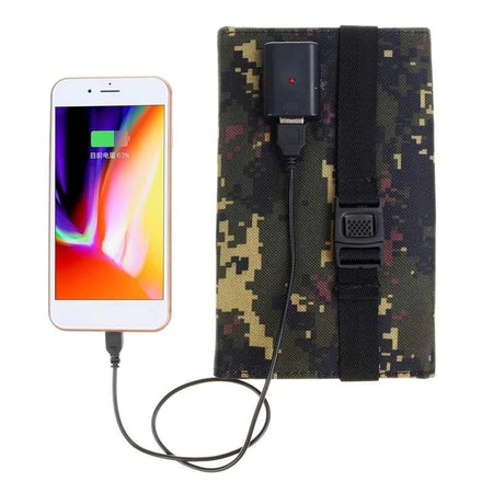 Charge&Go - Le Chargeur Solaire Pliable Ultra-Pratique : Énergie Illimitée pour Vos Aventures, Où que Vous Soyez!
