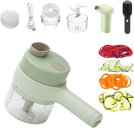 Ensemble de Coupe-légumes électrique Portable 4 en 1